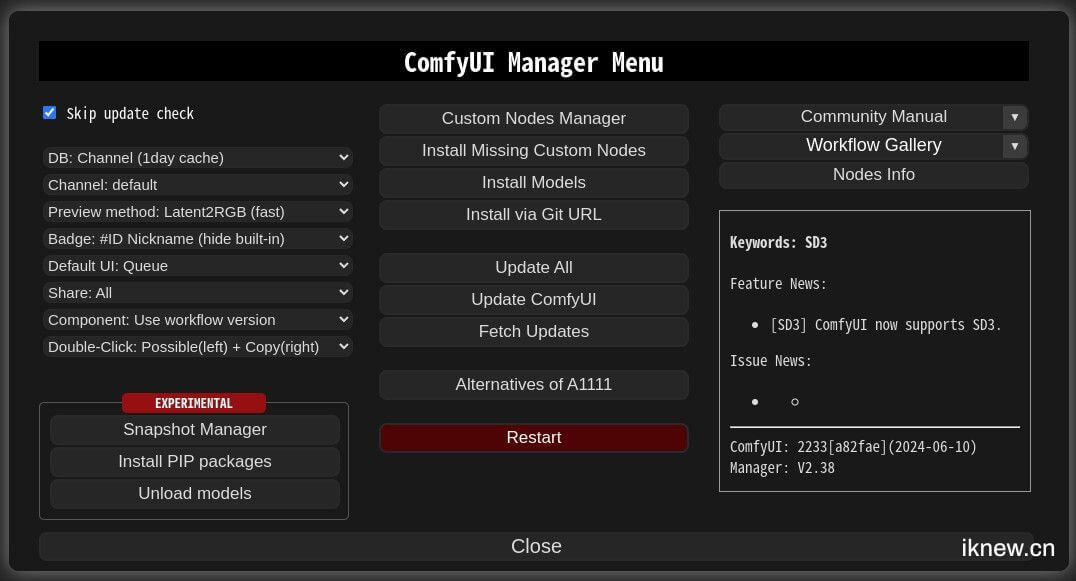 【comfyui】安装插件管理器 ComfyUI Manager